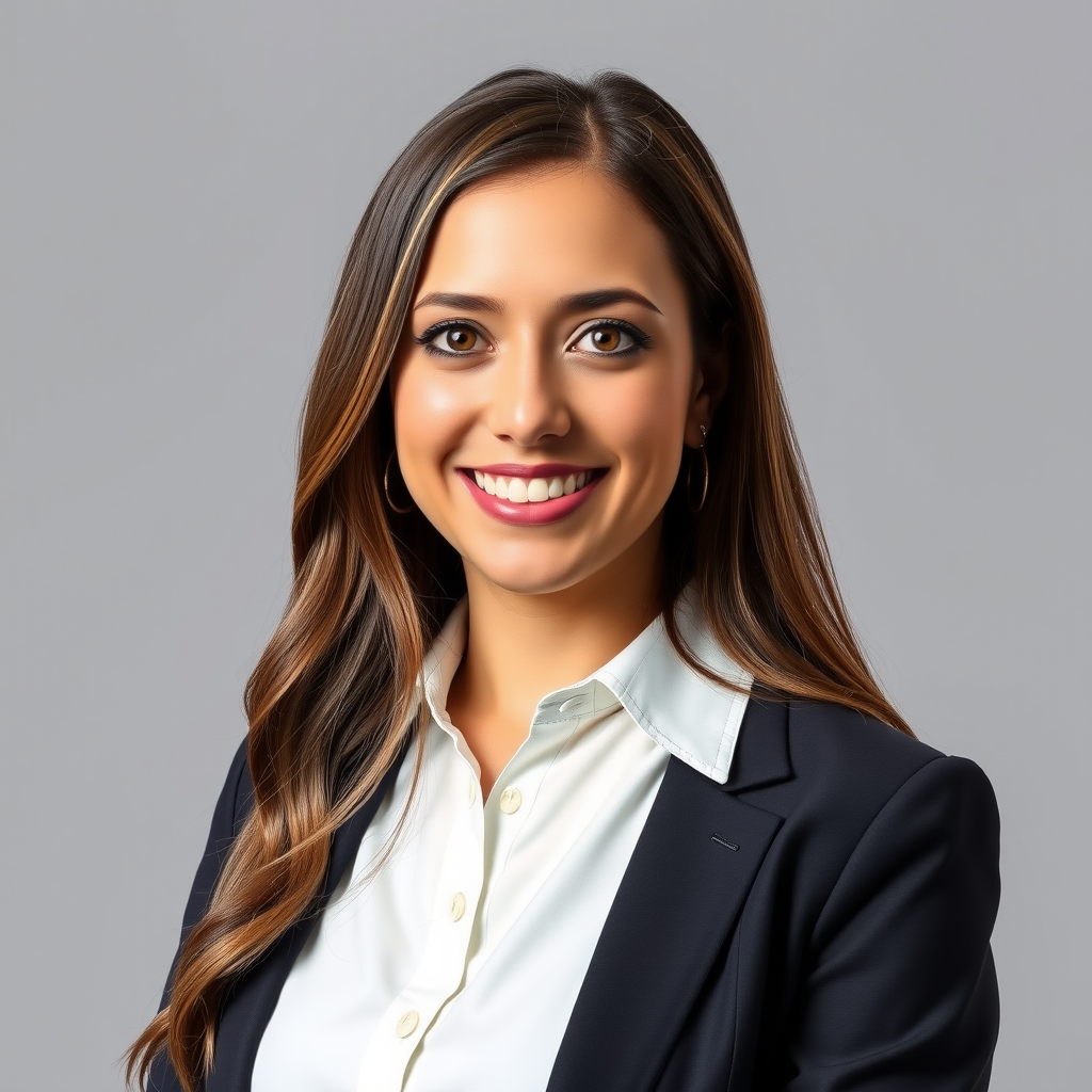 Professional headshot of Emily Watson, Software Development Manager, wearing professional attire with a confident smile, MIT graduate specializing in mobile app development
