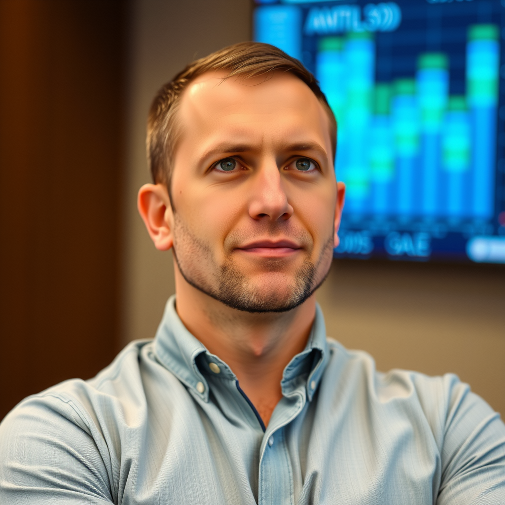 Professional headshot of James Anderson, Data Analytics Specialist, wearing business casual attire with a thoughtful expression, expert in advanced analytics and member experience optimization
