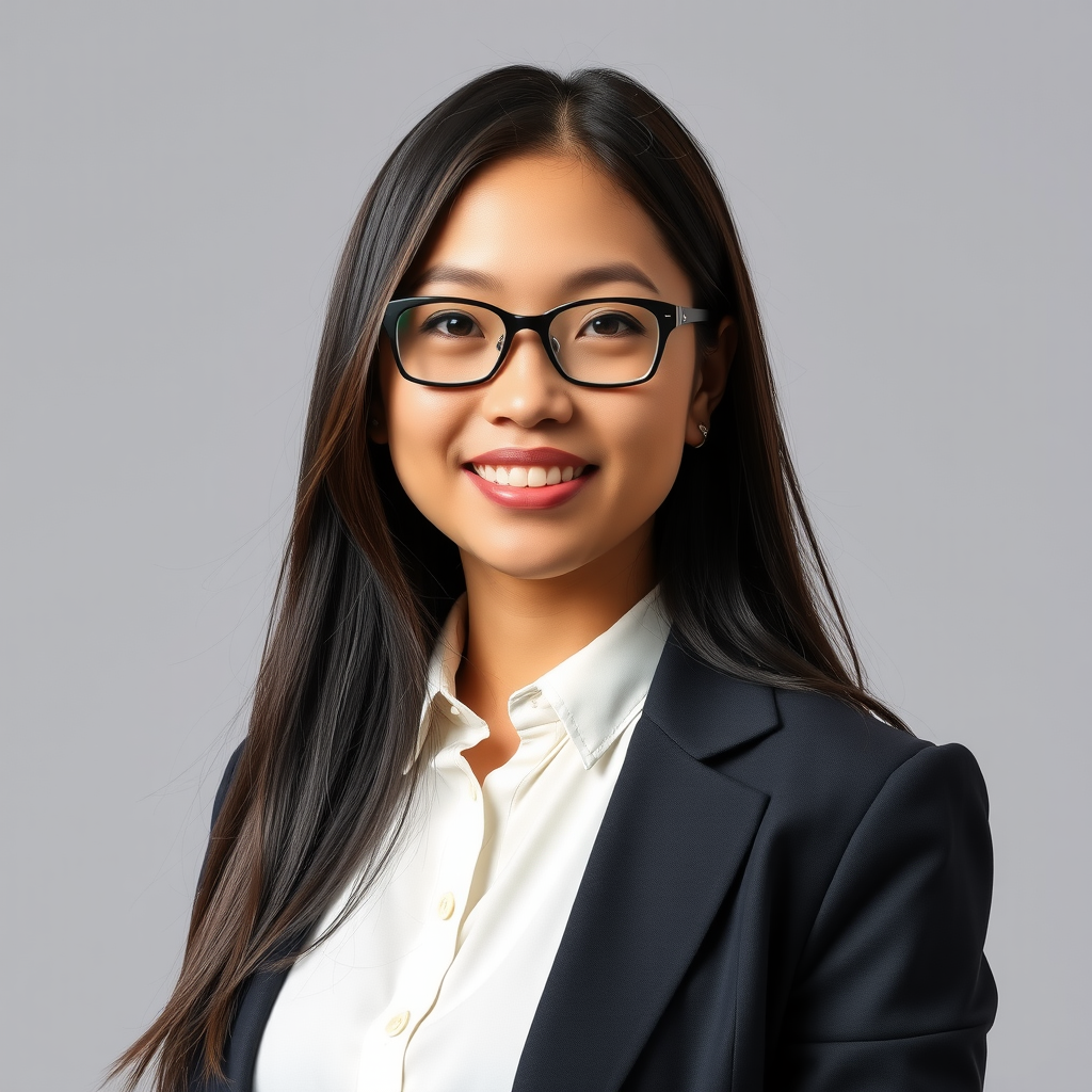 Professional headshot of Rachel Kim, User Experience Designer, wearing modern professional attire with a creative expression, Carnegie Mellon graduate specializing in human-computer interaction