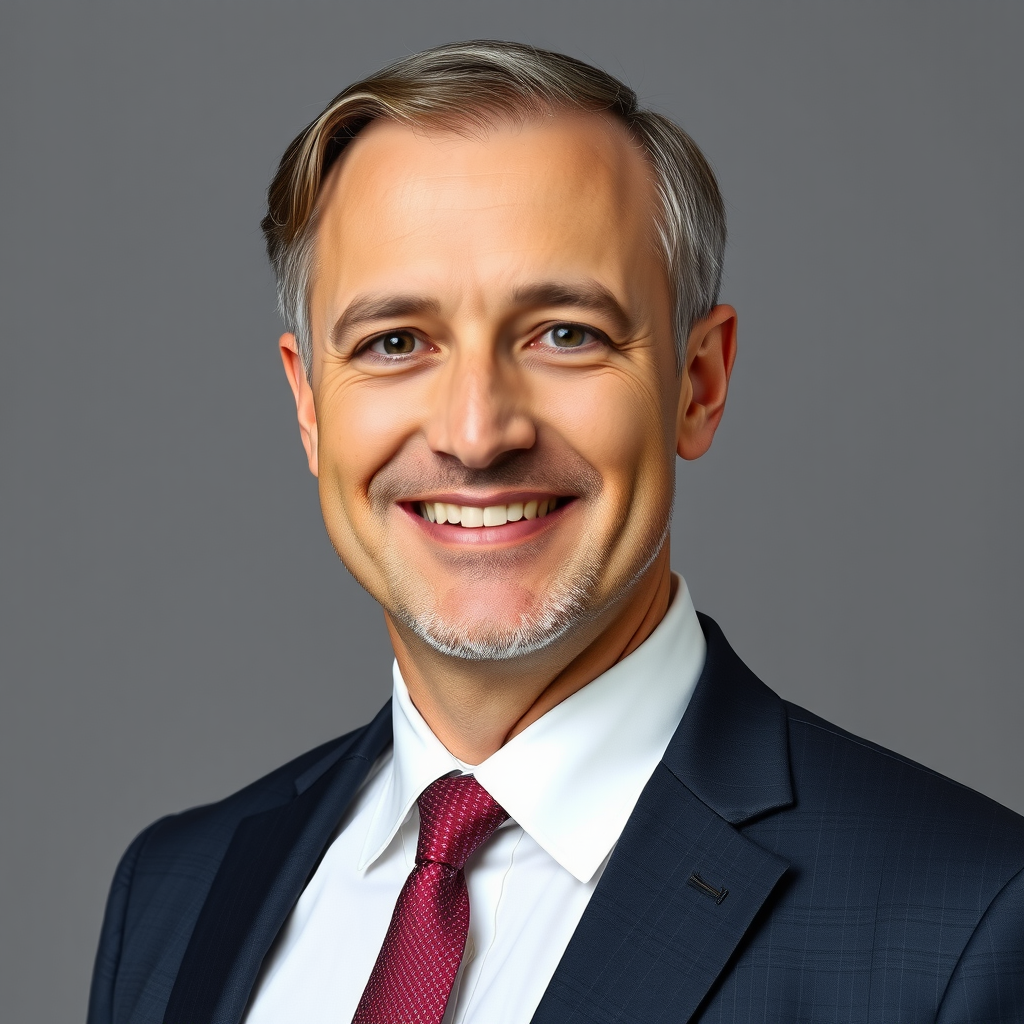 Professional headshot of David Thompson, Senior Financial Advisor, wearing business suit with a professional demeanor, CFP certified specialist in retirement planning