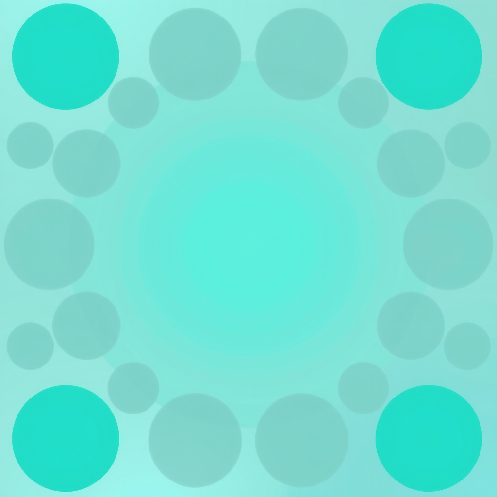 Abstract geometric pattern background with teal gradient and subtle circular shapes
